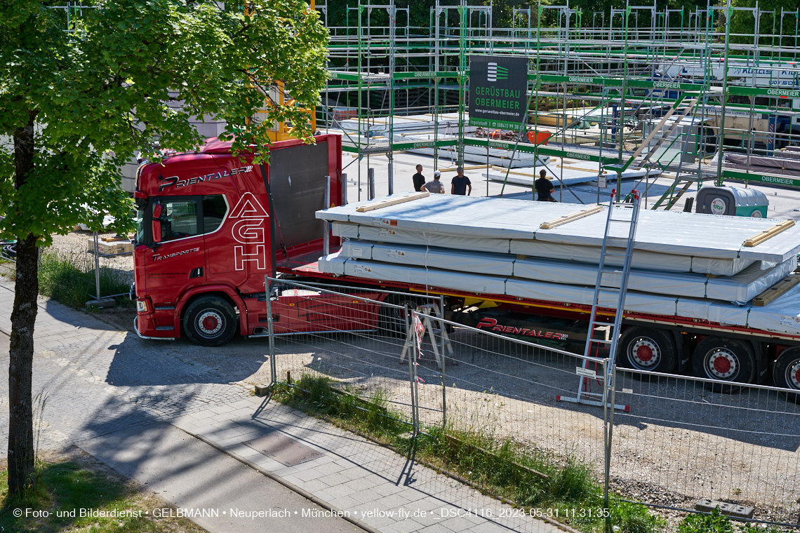31.05.2023 - Wände für das Haus für Kinder in Neuperlach in München